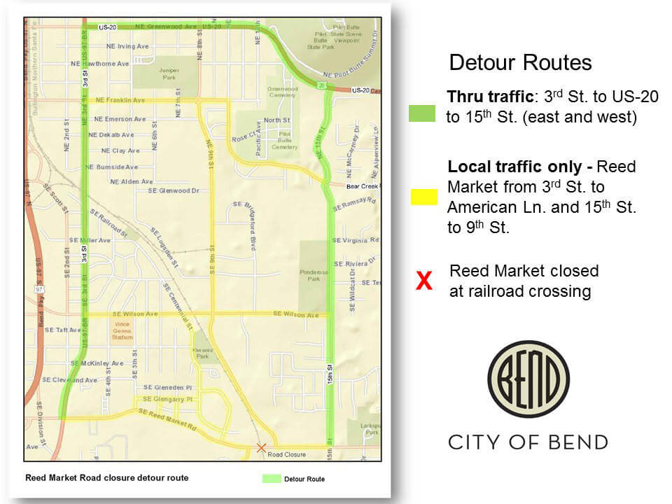 Reed Market Road Closure For Railroad Crossing Work Hack Bend